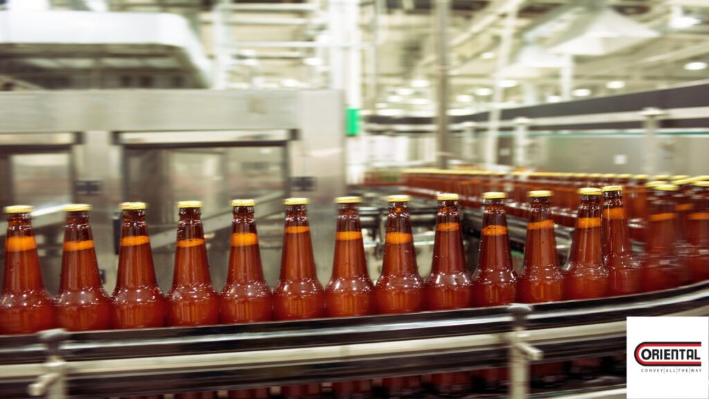 Types of conveyor belts and their usage in bottling plants